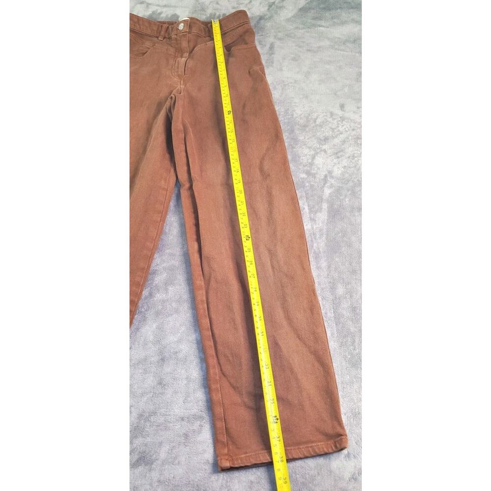 Wilfred Free Straight Leg Jeans Womens Size 2 Brown Wash Denim High Rise C4-217 - Picture 2 of 11
